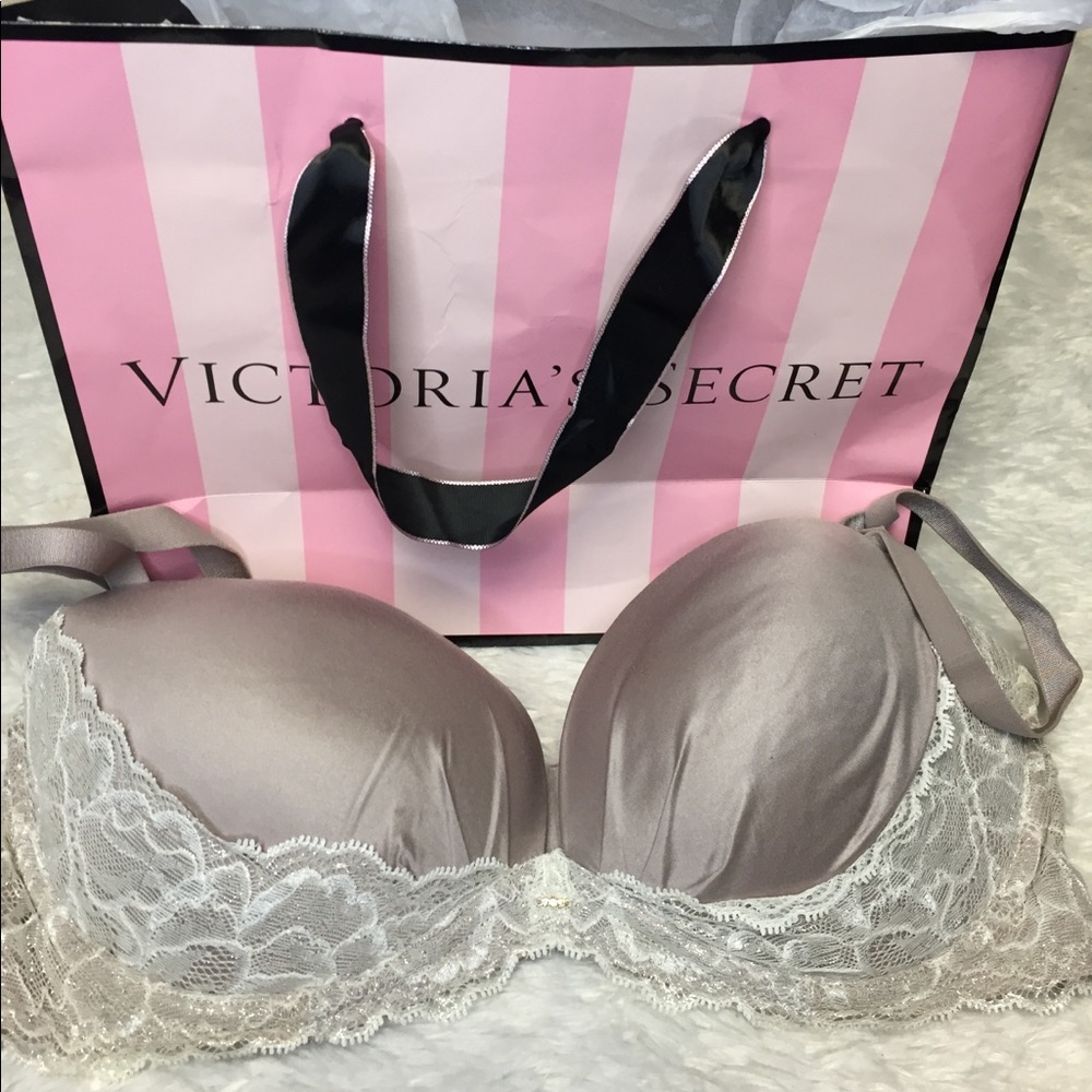 victoria secret Purple Strapless Push Up Bra 34D
